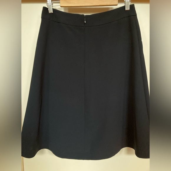 Ann Taylor Navy Stretch A-Line Shirt - Picture 5 of 8